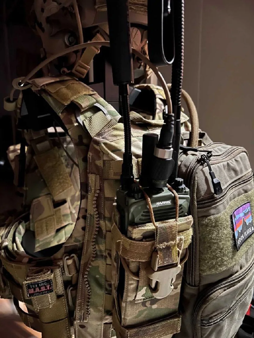 TS TAC-SKY Tactical Military AN/PRC 163 Harris Virtual Box Built-in Yaesu Vertex Plug for Tactical 6 Pin Ptt Military Adapter