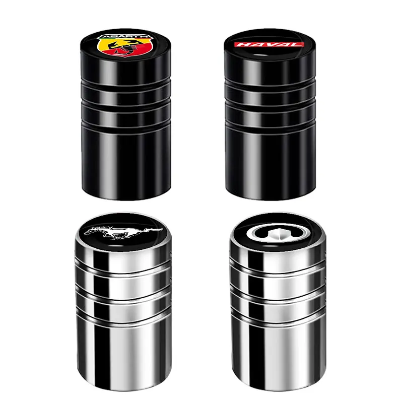 4 шт. серебристые/черные аксессуары для автомобиля | Автомобили и мотоциклы