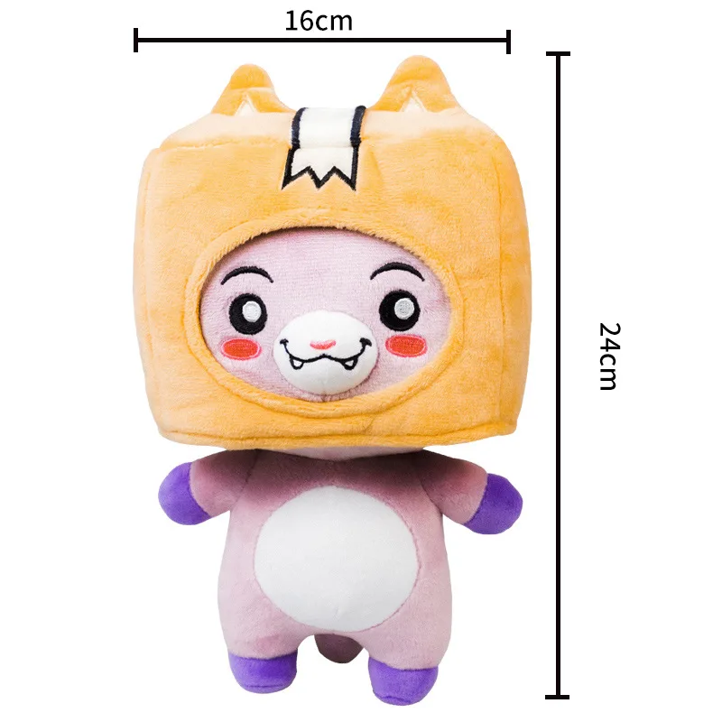 

24cm Lankybox Removable Cartoon Robot Soft Toy Plush Children's Gift Turned Into A Doll Girl Bed Kawaii Pillow