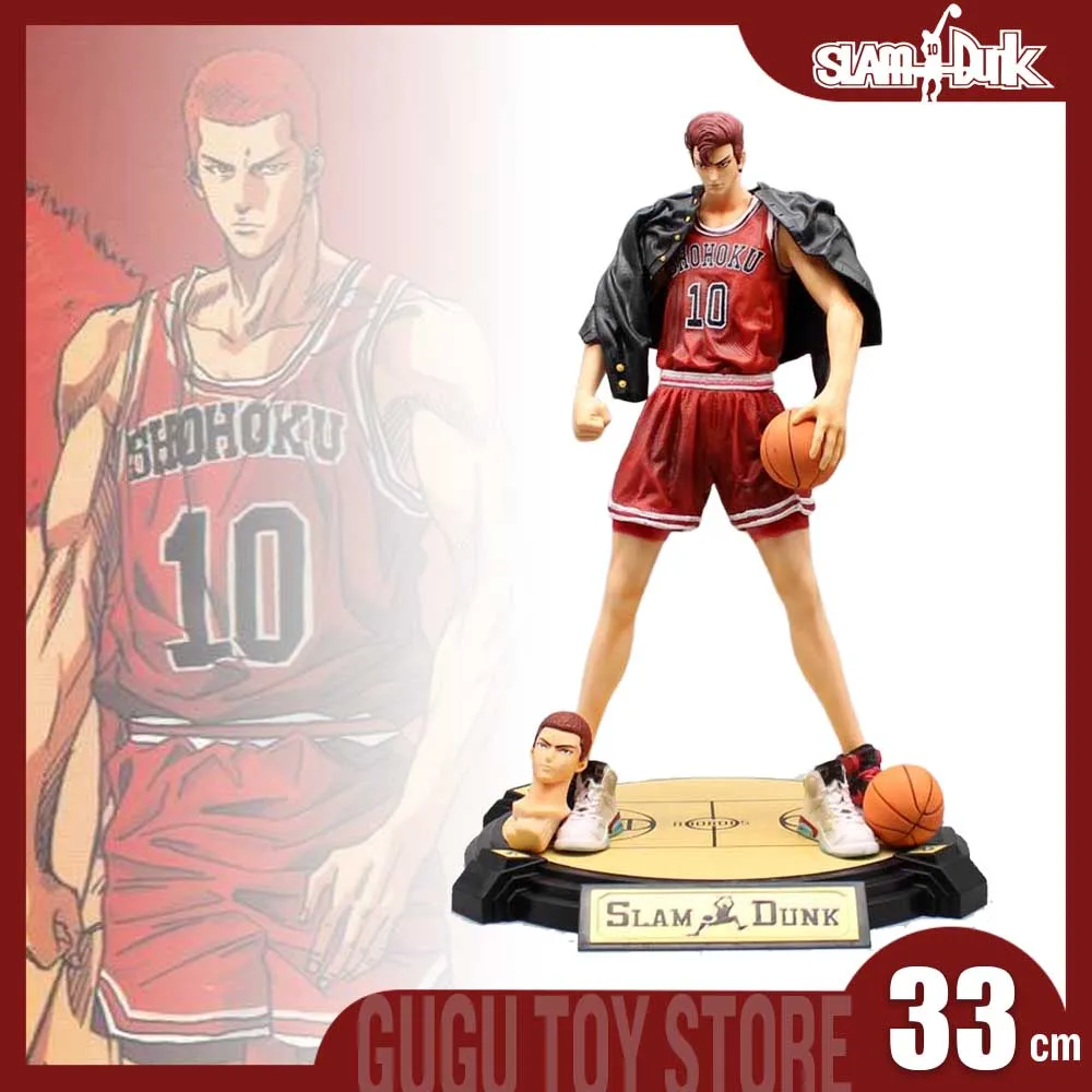 

33cm Slam Dunk Figures Sakuragi Hanamichi Anime Figure Gk Sakuragi Action Figure Statue Figurine Model Doll Collectible Toy Gi