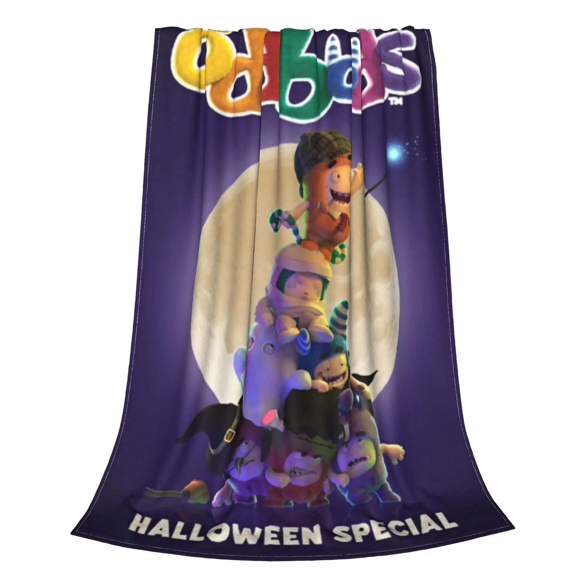 Одеяла O-OD для Хэллоуина Мультяшные одеяла легкие тонкие декоративные в подарок