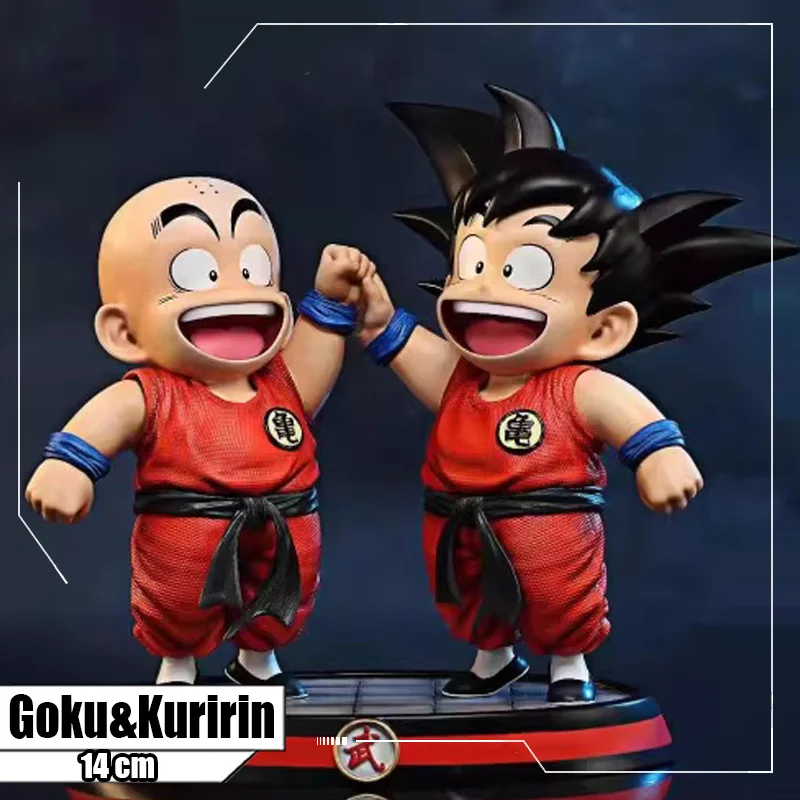 

14CM Dragon Ball Z Kid Goku Kuririn Figure Krillin Son Goku PVC Statue Action Figures Collectible Model toy for Children Gifts