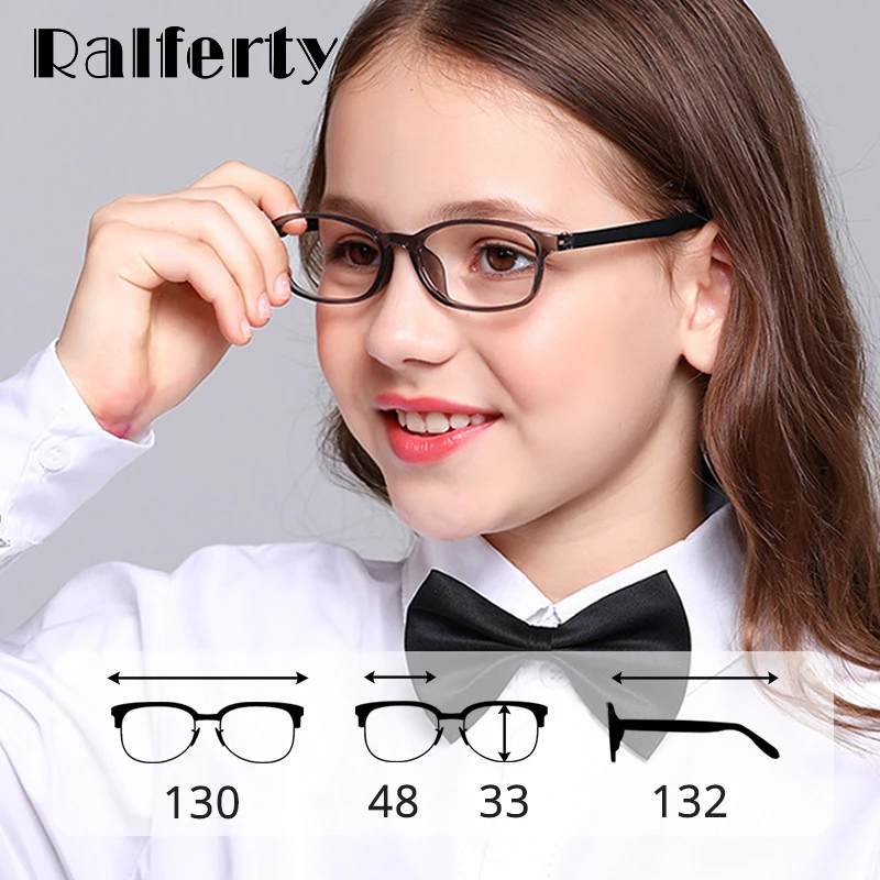 

Ralferty Anti Blue Light Glasses Kids Glasses Frame Child TR90 Computer Gaming Radiation Protection Eyeglass Myopia Glass K28071