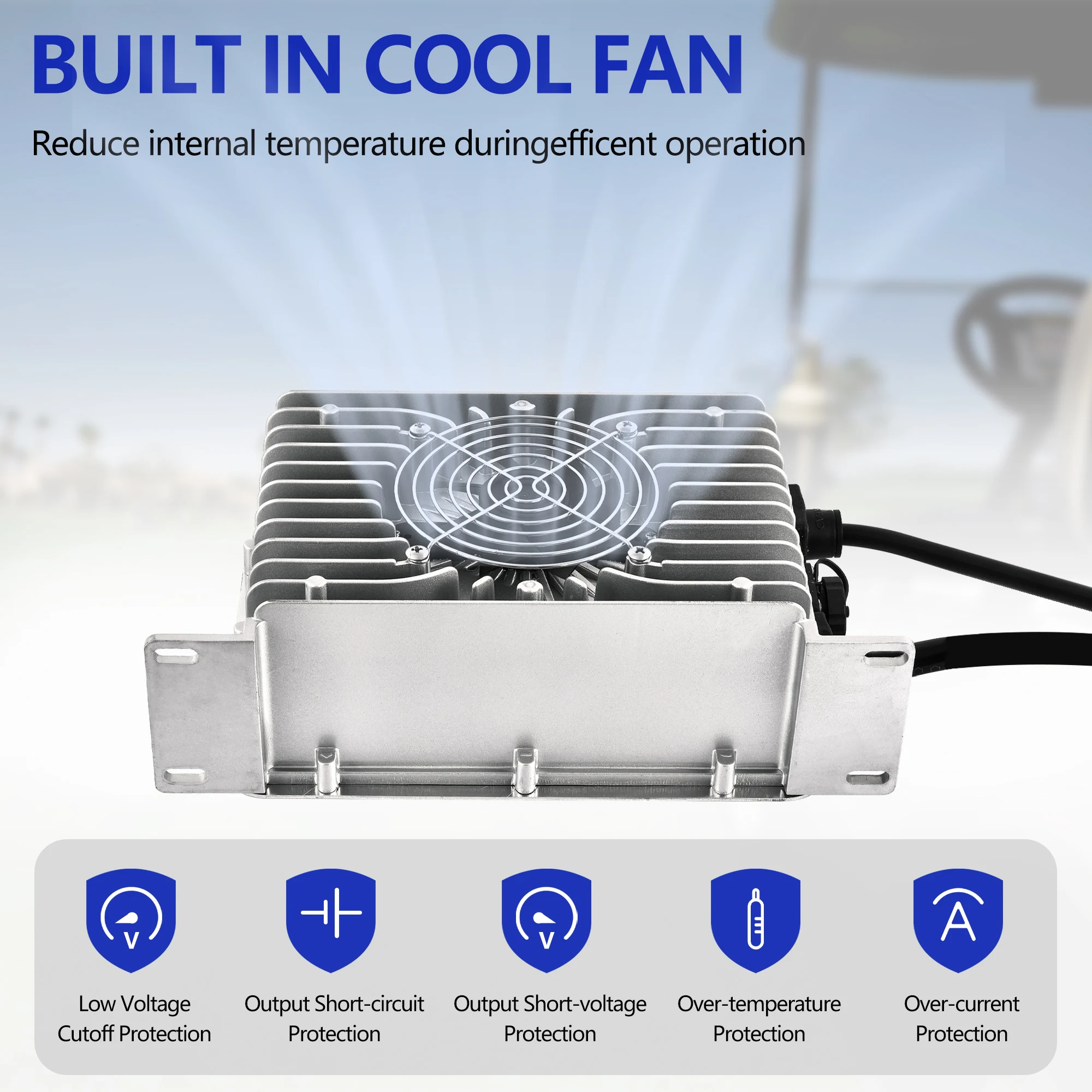 58 4 В 22 А Зарядное устройство для литиевой батареи тележки гольфа EZGO Club Car