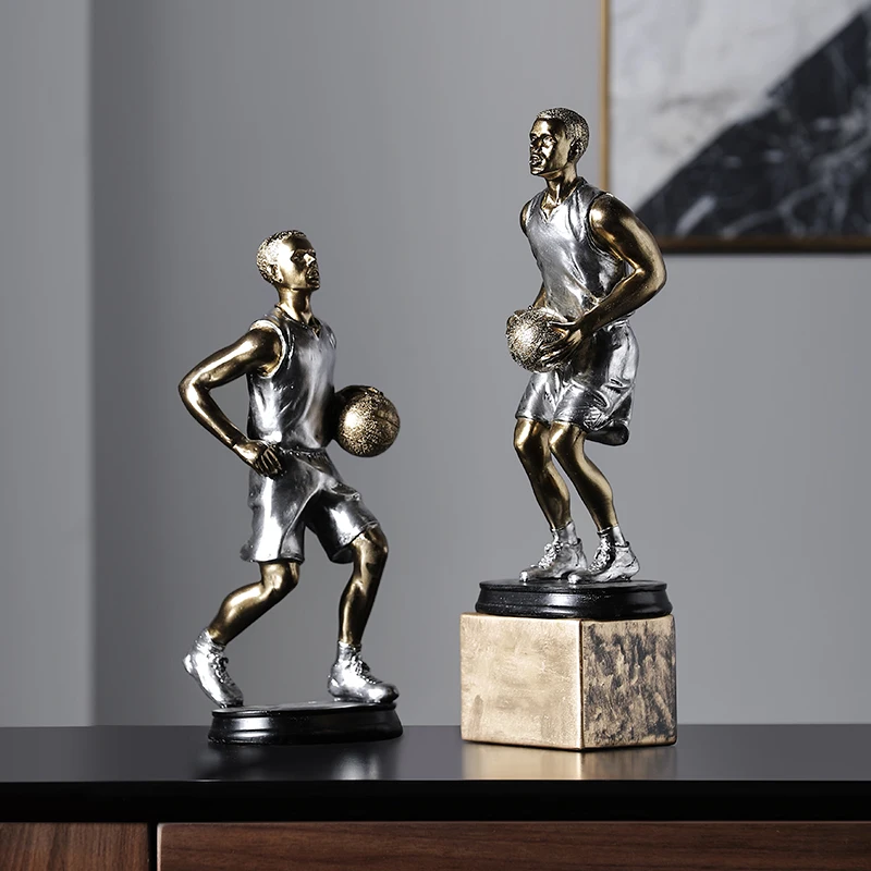 

Basketball Player Resin Crafts Figurine Home Decoration Model Figure Sculpture Desktop Display
