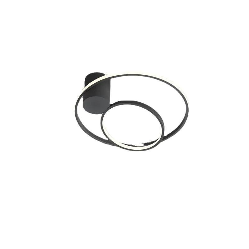 

Modern Minimalist Living Room LED Ceiling Lamp Lighting Nordic Novelty Round Design Bedroom Decoration Lamp White Black FixturCD