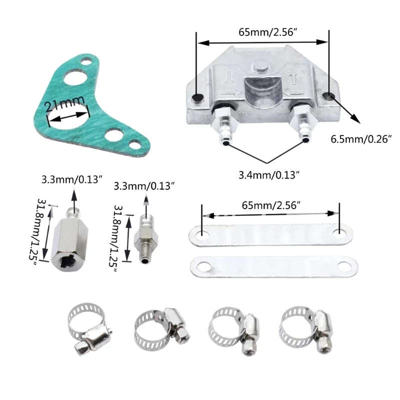 Универсальный масляный радиатор двигателя охлаждающий совместимый для 50cc 70cc 90cc