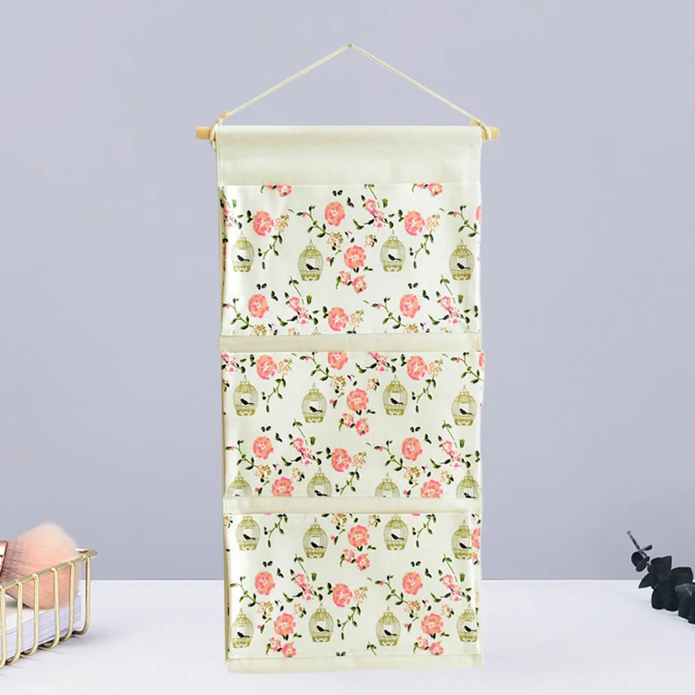 

1Pc Hanging Bag Handy Washable Practical Durable Organizer Storage Bag Sundries Bag for Wall Living Room
