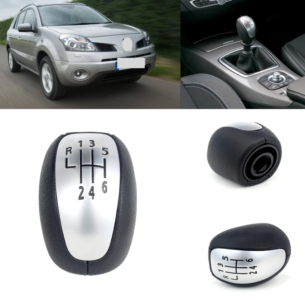 

Кожаный 6-скоростной переключатель передач для Renault Koleos 2007 2008 2009 2010 2011 2012 2013