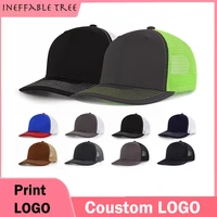 print logo casual solid cotton truck cap for women men black white summer baseball cap cool mesh snapback dad hats free ship