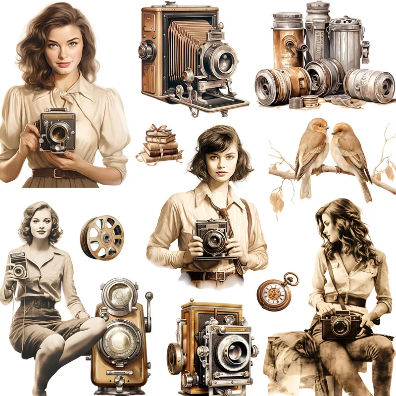 

20 шт., винтажные наклейки для фотографий