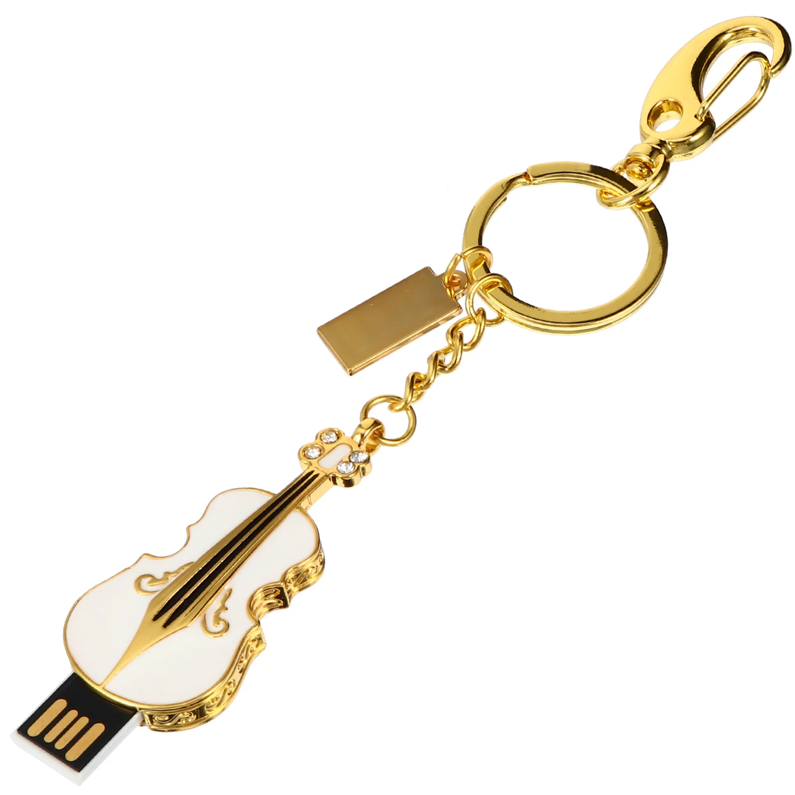 

Drive Flash Usb Guitar Keychain Instrument Stick Keychains Disk Pendrive U Musical Memory Novelty Metal 16G Thumb Funny Jump