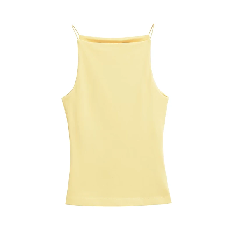 Женский модный однотонный пикантный Топ винтажный женский шикарный жилет без