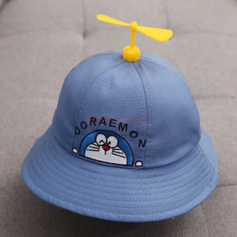 Панама Doraemon с милым мультяшным аниме детская пляжная шапка Круглая Шапка из