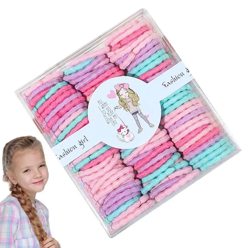 

Hair Ties No Damage | 60pcs Durable and Stretchable No Damage Hair Bands | Mixed Color Soft Headband Accessories for Toddlers Gi