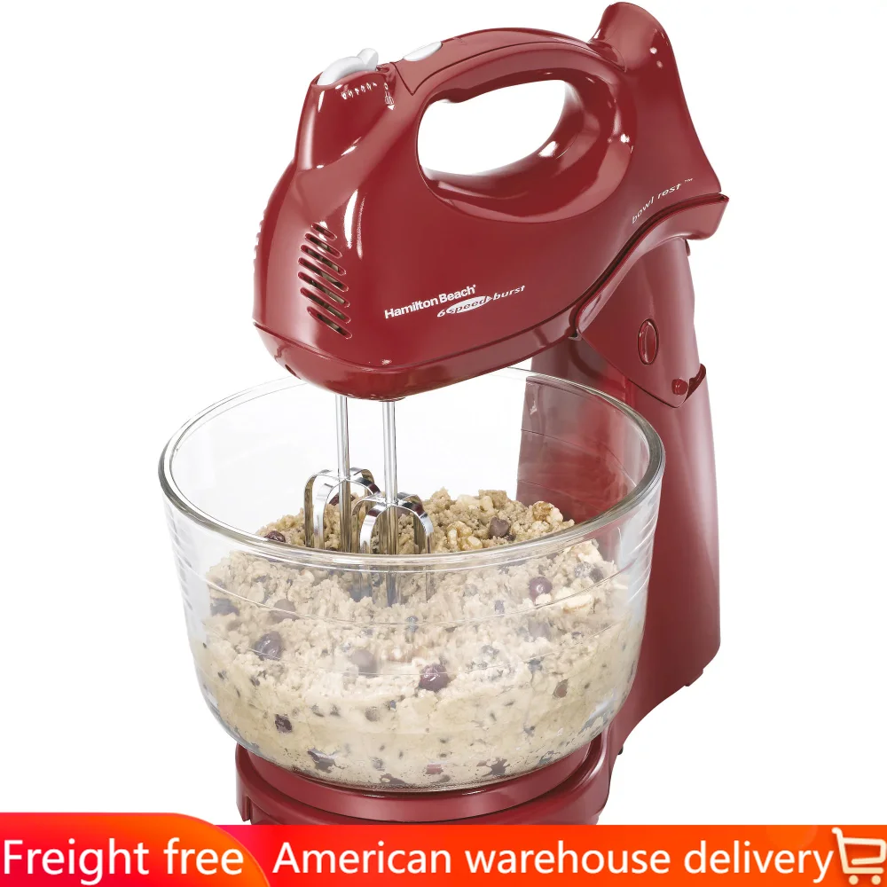 

Power Deluxe 6 Speed Stand Mixer, 4 Quarts, Red, Model 64699