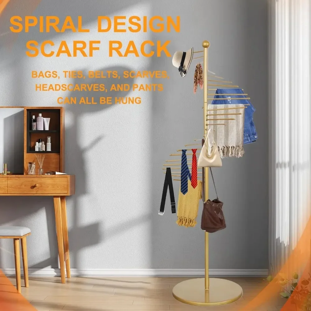 Спиральный Держатель для шарфа органайзер хиджаба вешалка пояса брюк одеял