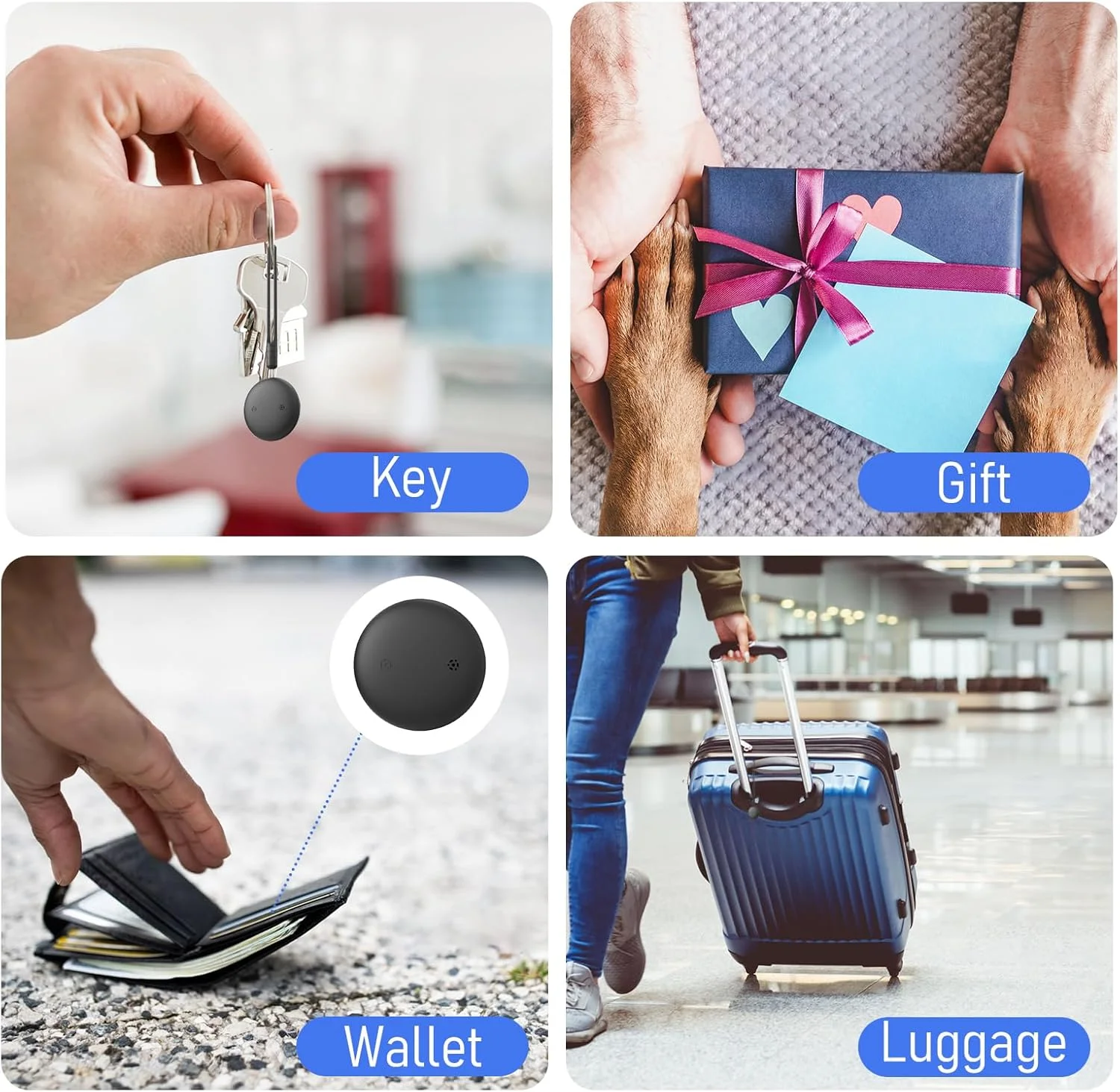 Smart Airtag Bluetooth GPS Портативный трекер работает с Apple Find My APP Air Tag Tracker Locator Pet Child Bag Key Finder для IOS (art.: 3920cff8f103e) - 3920cff8f103e