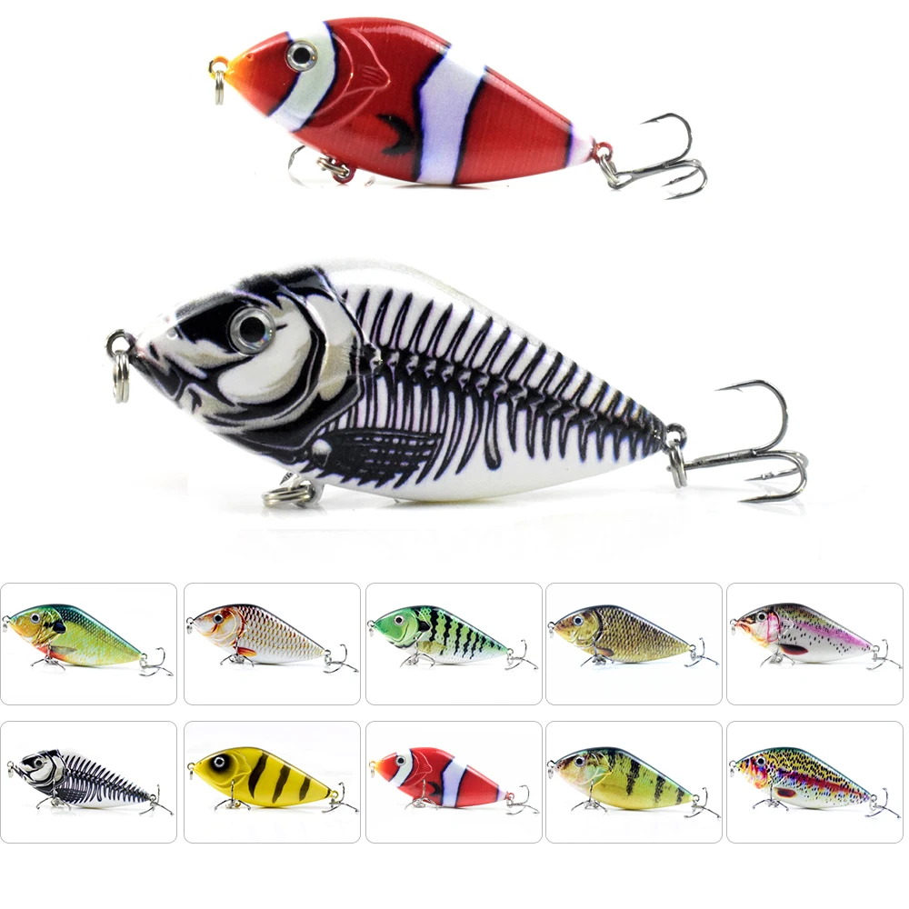 7cm 15.5g  Jerkbait Pike Fishing Lure Lipless Crankbait VIB Blade Fishing Bait Sinking Wobblers Carp Fishing Accesorios