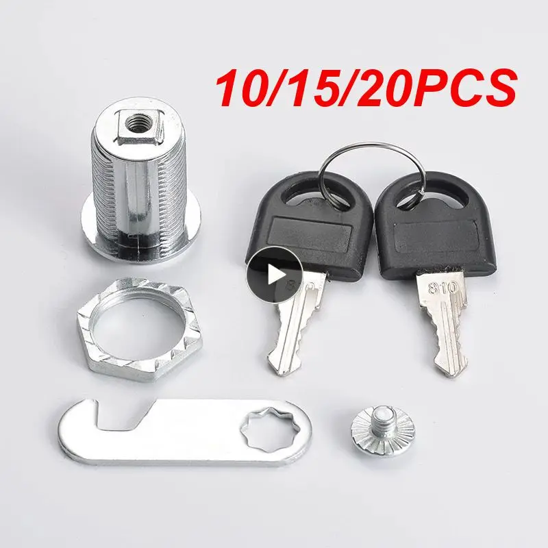 

10/15/20PCS Intensification File Cabinet Lock Bold Screw Firm Locker Lock Metal Hardware Tools Cabinet Door Lock
