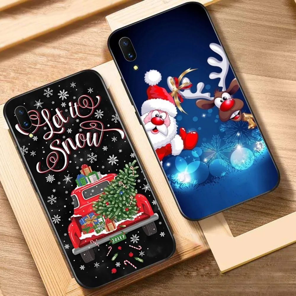 

New Year Christmas Phone Case For Huawei Y9 6 7 5 Prime Enjoy 7s 7 8 plus 7a 9e 9plus 8E Lite Psmart Shell
