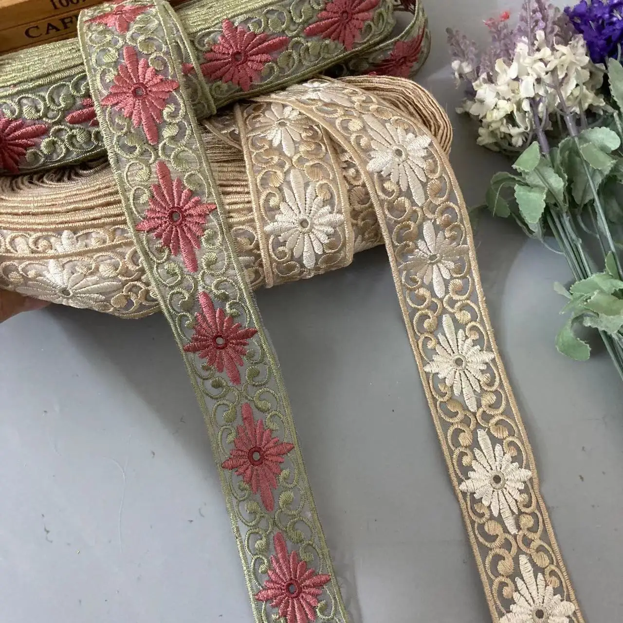 1 ярда кружевная тканевая отделка лента сетка с блестками лямки из органзы