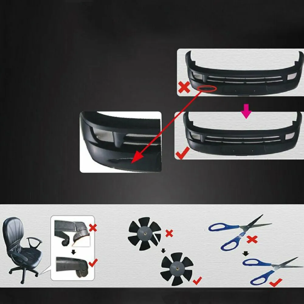 

500Pcs Pre-Cut Staples Bumper Car Hot Staples Parts Plastic Repair Replaces