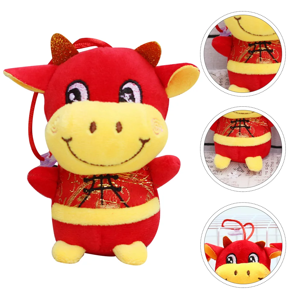 

Small Pendant 2021 New Year Decoration Hanging Cartoon Pendant Ox Ox Cattle Ornaments Decorations Cartoon
