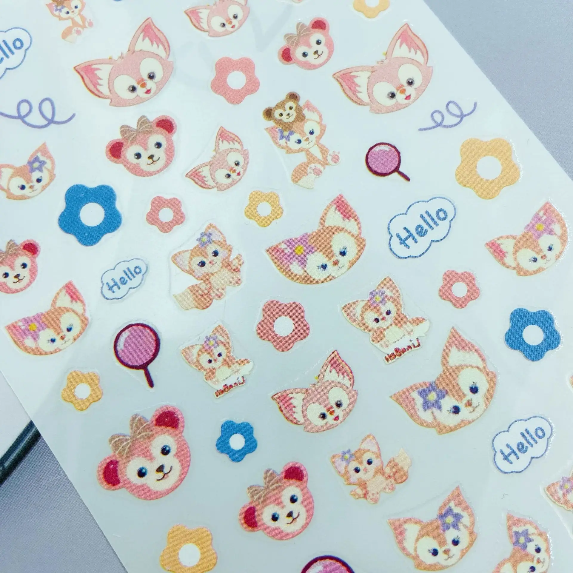 

10 упаковок, наклейки для ногтей из мультфильма «Лисичка»