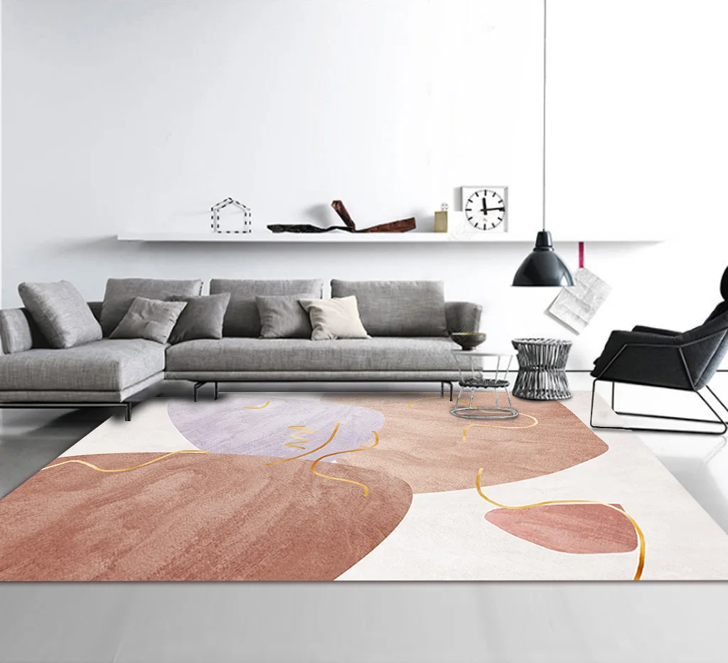 nordic light luxury living room carpet geometric abstract rug non slip and dirt resistant entrance mat modern home bedroom rugs free global shipping