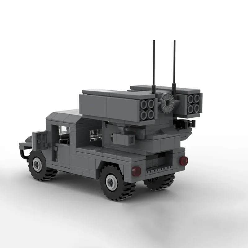 Строительные блоки Moc HMMWV AN/TWQ-Avenger модель технические кирпичи сборка сделай сам