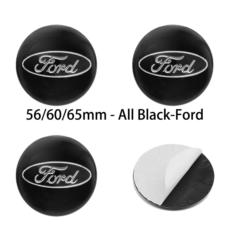 4 шт. 56/60/65 мм внешние декоративные аксессуары для автомобиля, центральная крышка ступицы колеса, наклейки, аксессуары для Ford Focus MK2 MK3 Mondeo Kuga