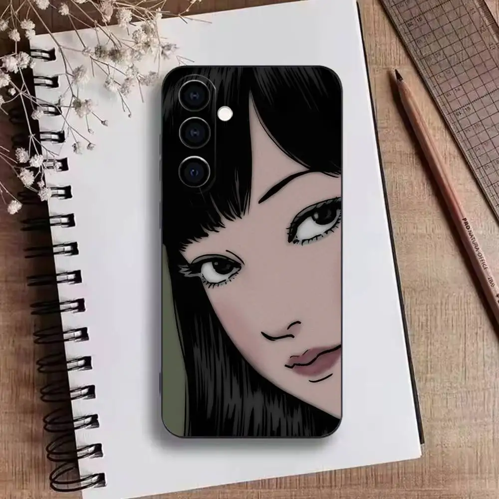 Фото Чехол для телефона Comics J-Junji Ito T-Tomie для Samsung Galaxy A73, A72, A71, A70, A53, A52, A51, мягкий силиконовый черный чехол №3