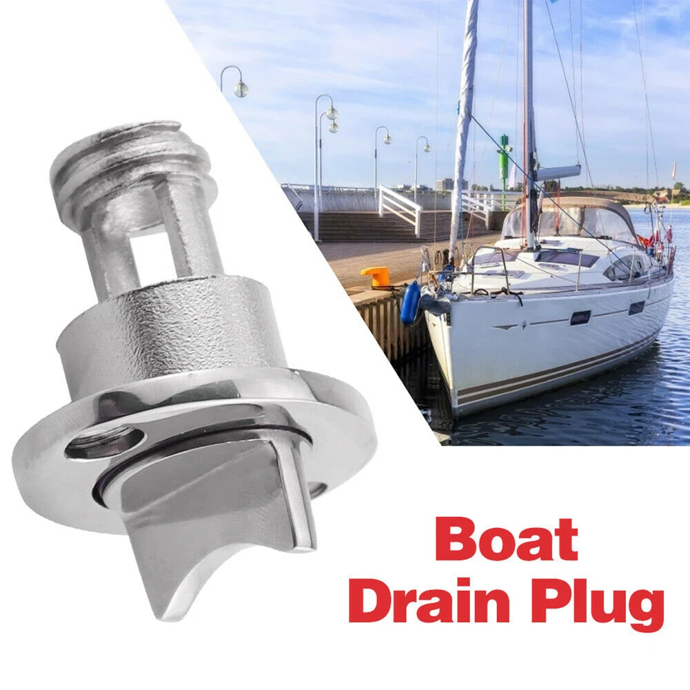 

25mm Stainless Steel Boat Garboard Transom Hull Drain Plug Socket Bung Hole Drainage Marine Kayak Canoe Accessories