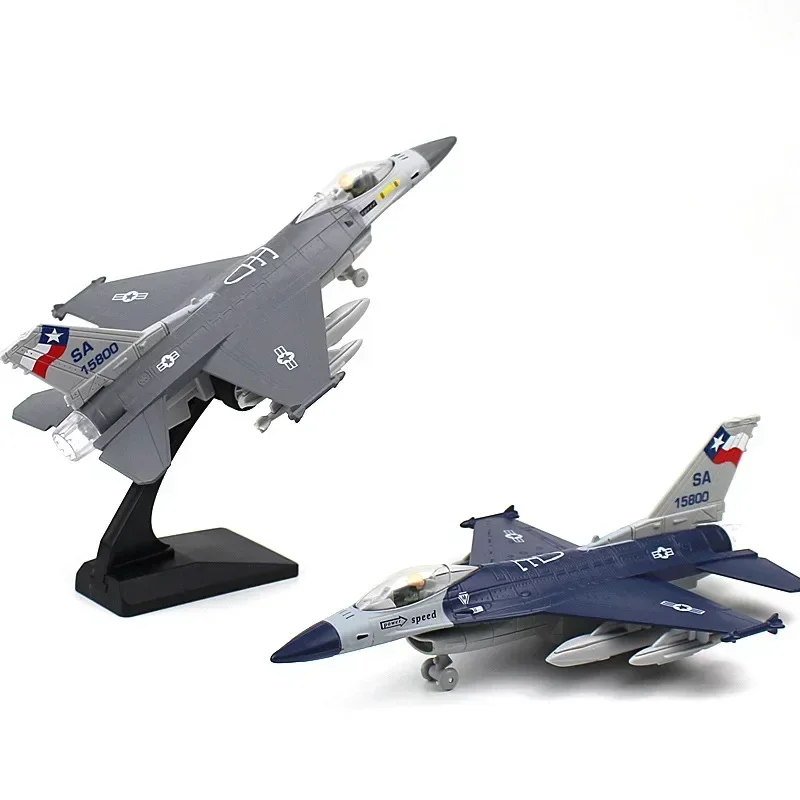 Истребитель F16 Реактивная Игрушечная Модель Металлический Авиационный Военный
