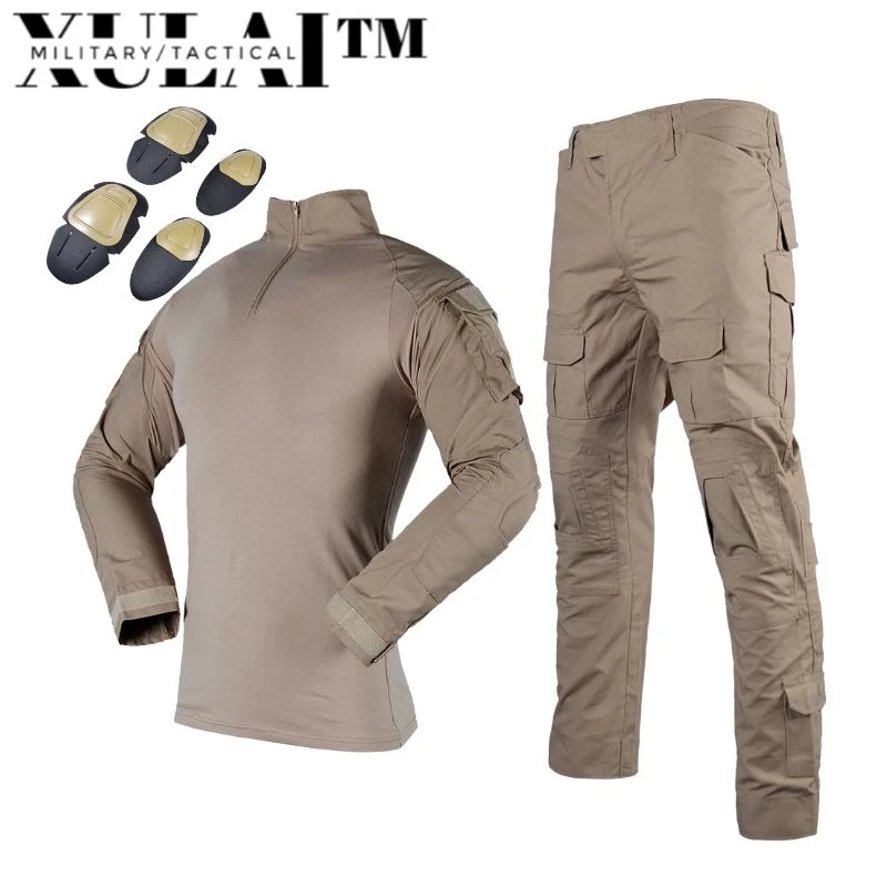 Tactical Suit Tactical Clothing Khaki Camouflage Suit  For Men