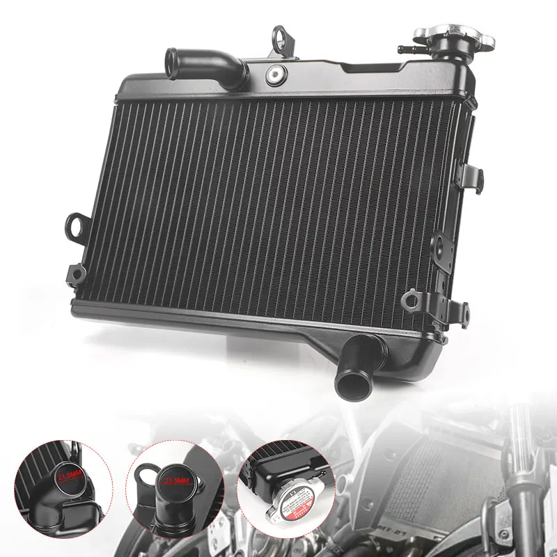 Фото Алюминиевый радиатор охлаждения для мотоциклов Yamaha MT-07 2015-2023, FZ07 2015-2017, XSR700 2018-2023 №1