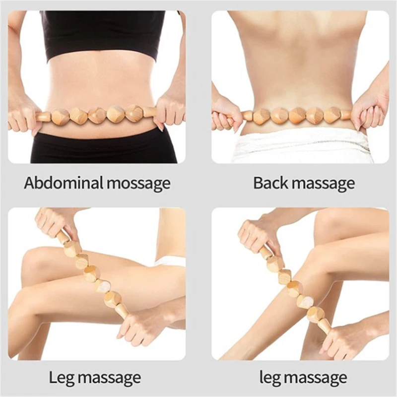 Деревянный лимфатический дренажный инструмент набор из 5 деревянных роликов для