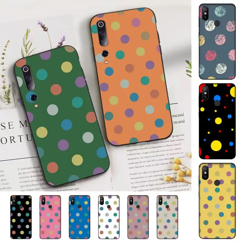 

Classic Polka Dot Pattern Phone Case for Xiaomi mi 5 6 8 9 10 lite pro SE Mix 2s 3 F1 Max2 3