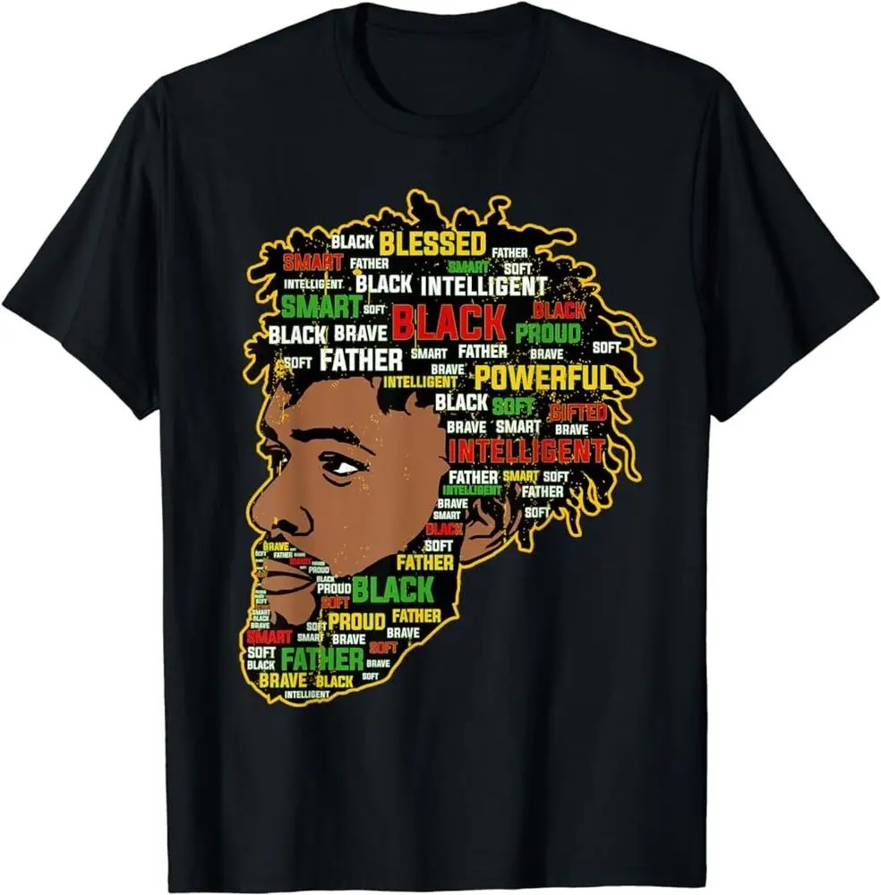 Футболка King Proud Melanated Dad Black День отца июнь унисекс TeeUnisex летняя роскошная