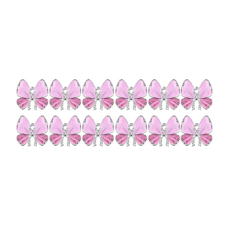 1/10 шт. брошь с розовой лентой булавки для осведомленности о раке молочной железы