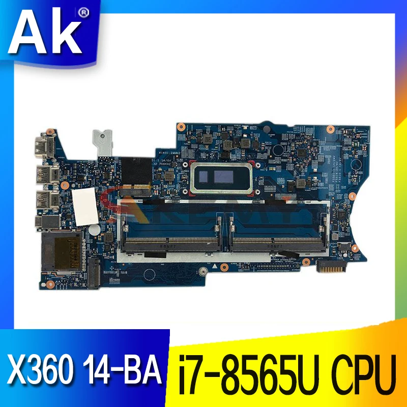 

18755-1 Mainboard For HP Pavilion X360 14M 14-BA Laptop Motherboard With Intel i7-8565U CPU DDR4 448.0C212.001 100% Fully Tested