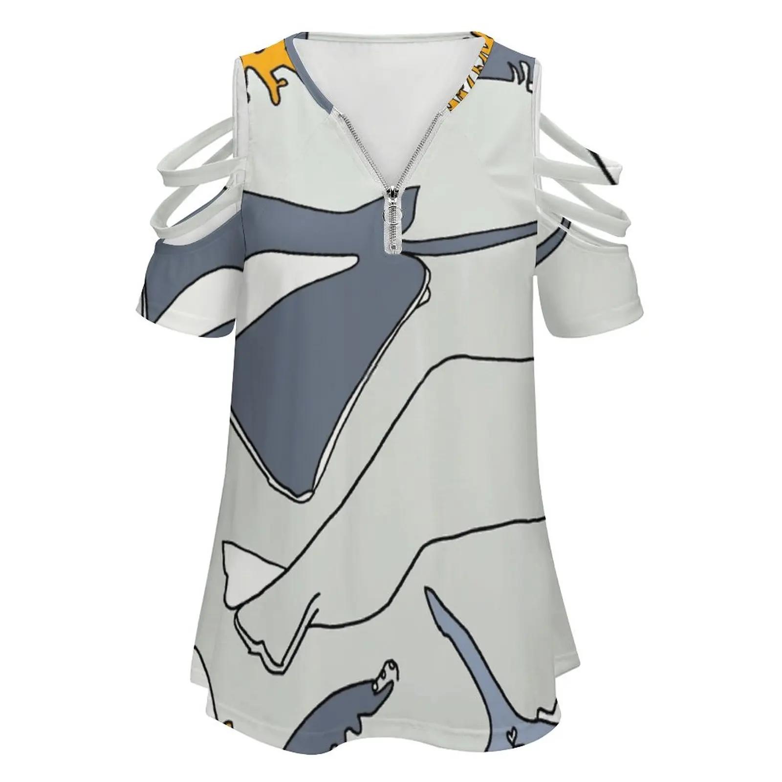 Женская футболка Under The Sea весенне-летние футболки с принтом различные стили кит