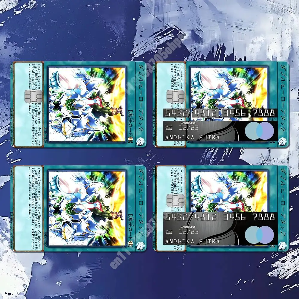 Фото Наклейка HERO Yu-Gi-Oh для NFC ID-карт, пленка для банковских карт, стильный культурный декор №3