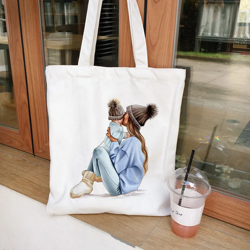 

Корейская версия новой зимней модной сумки Kawaii Super Mother в стиле Харадзюку, Холщовая Сумка через плечо, вместительные дамские сумочки