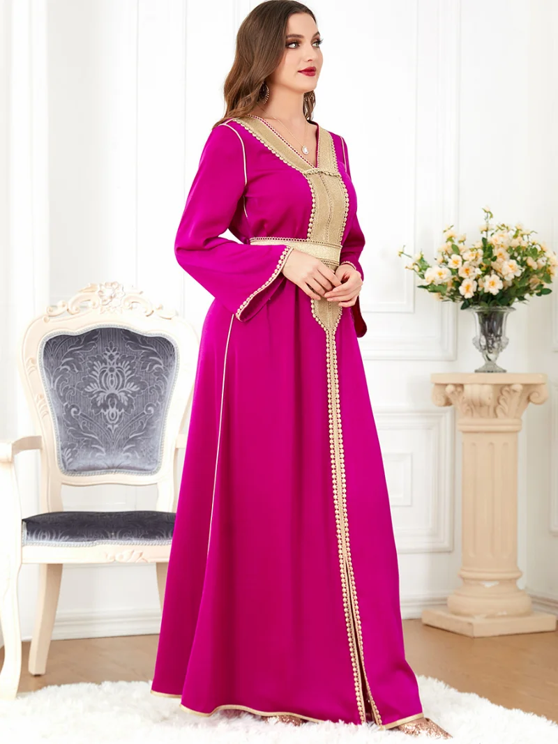 Eid 2023 Ramadan Muslim Abaya Dress Women Maxi Dresses Jilbab Turkey Islamic Vestidos Elegant India Moroccan Kaftan Arab Elbise