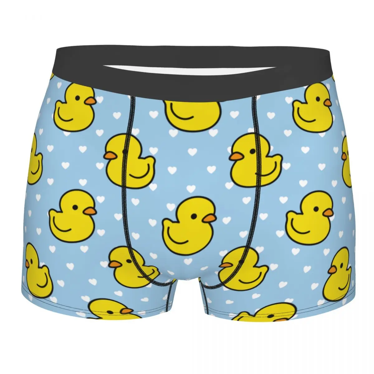 

Man Cartoon Yellow Duck Pattern Boxer Shorts Panties Soft Underwear Male Hot Plus Size Underpants
