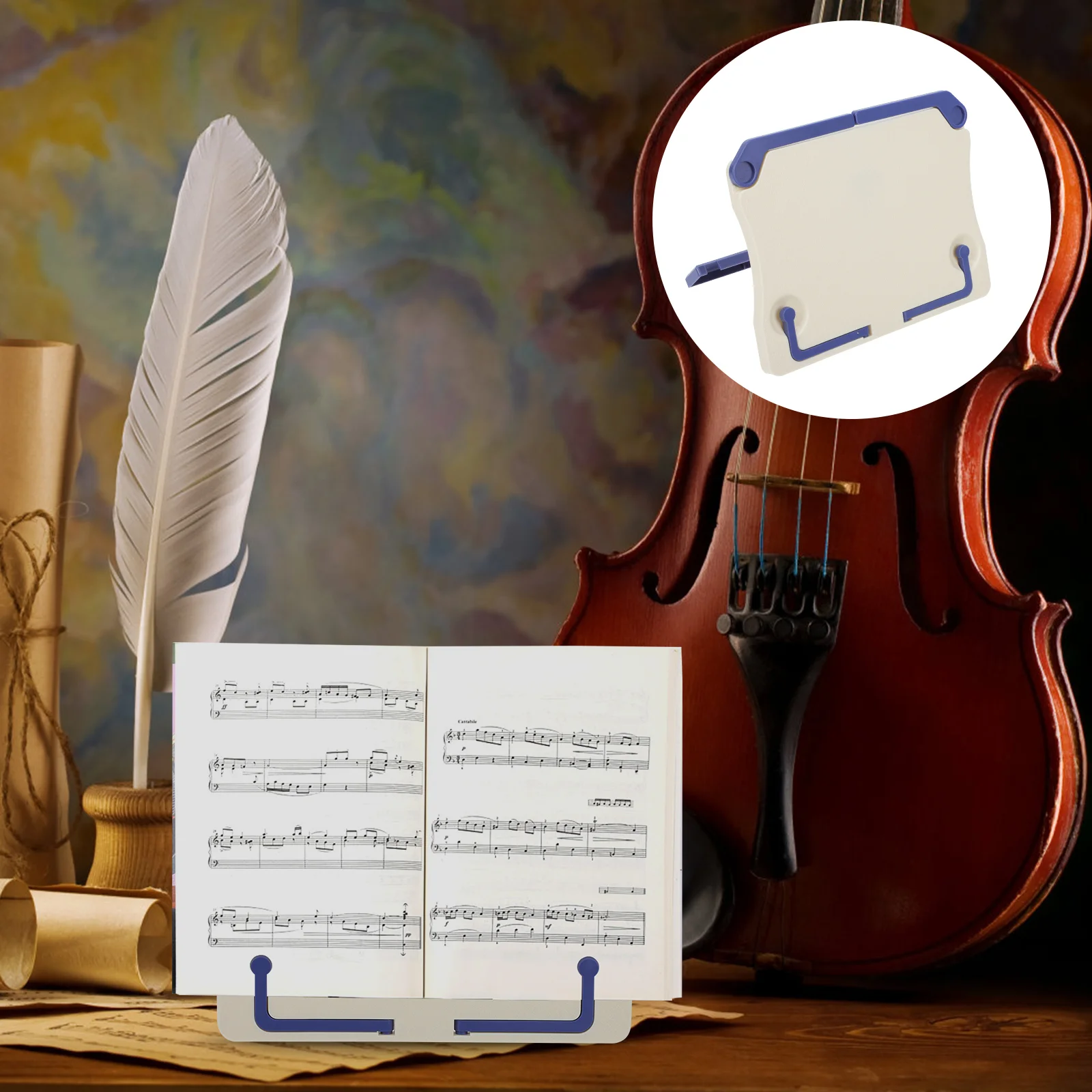 

Tabletop Score Stand Piano Sheet Stand Portable Foldable Stand