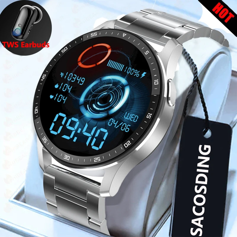 

SACOSDING TWS Bluetooth Headset Smart Watch Heart Rate Sleep Sports Fitness Monitor Men Women Smartwatch For IOS Android 2023