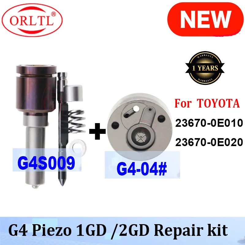 ORLTL 23670-0E010 РЕМОНТНЫЕ КОМПЛЕКТЫ ДЛЯ ИНЖЕКТОРА G4S009 +VALVE G4-04 # TOYOTA HILUX 1GD/2GD 236700 E010 23670 0E010